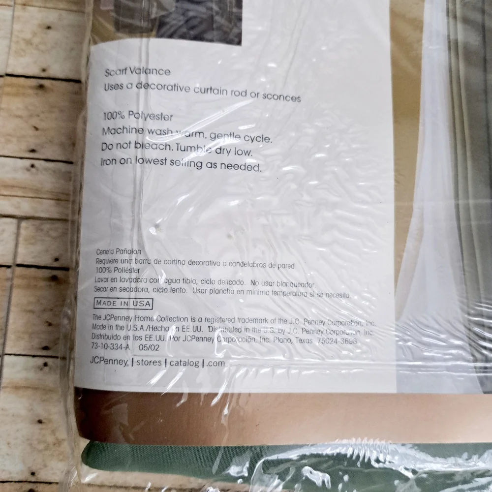 JC Penney LisetteOne Scsrf Valance Home Collection Sage 60